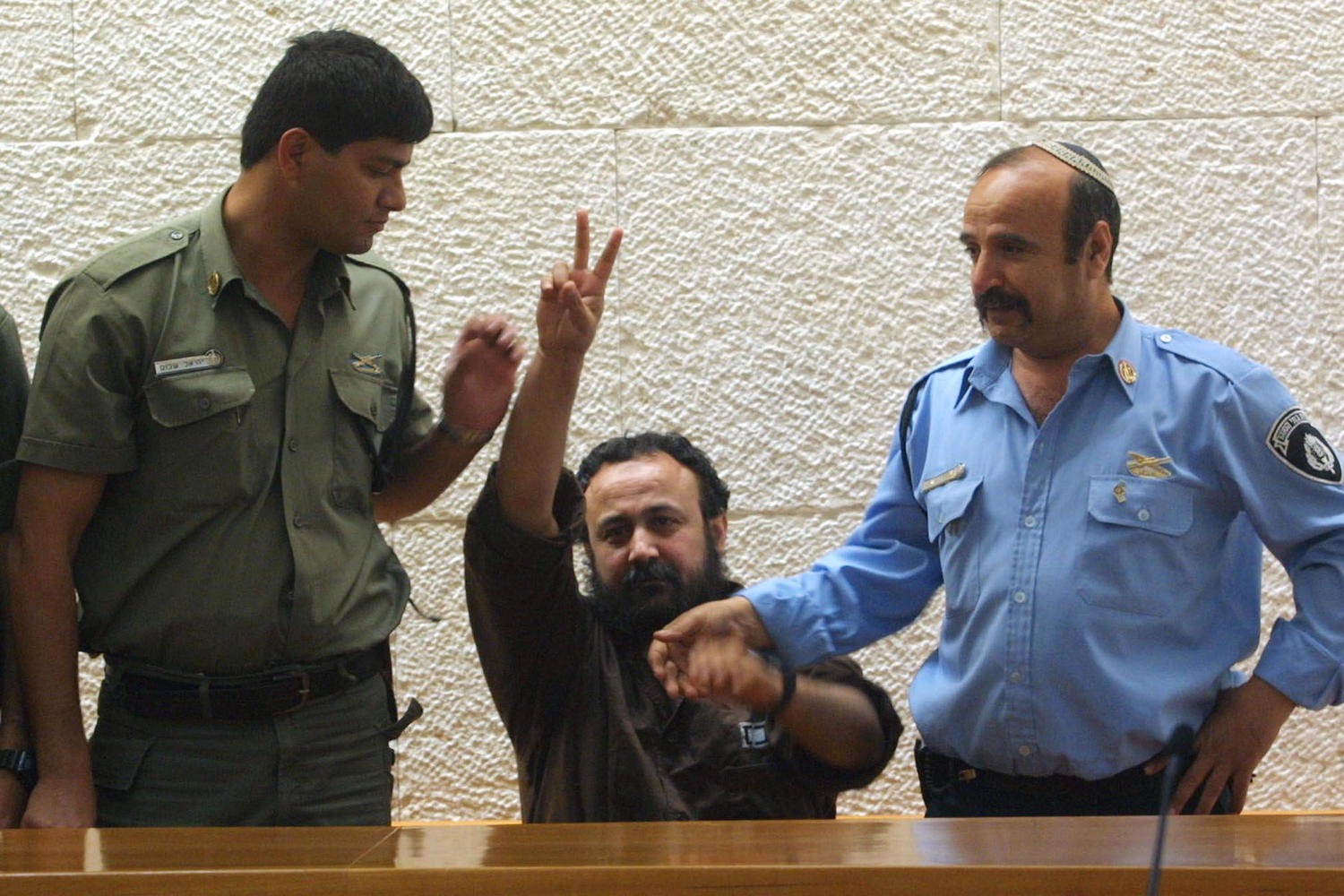 Марван Баргути в суде.
