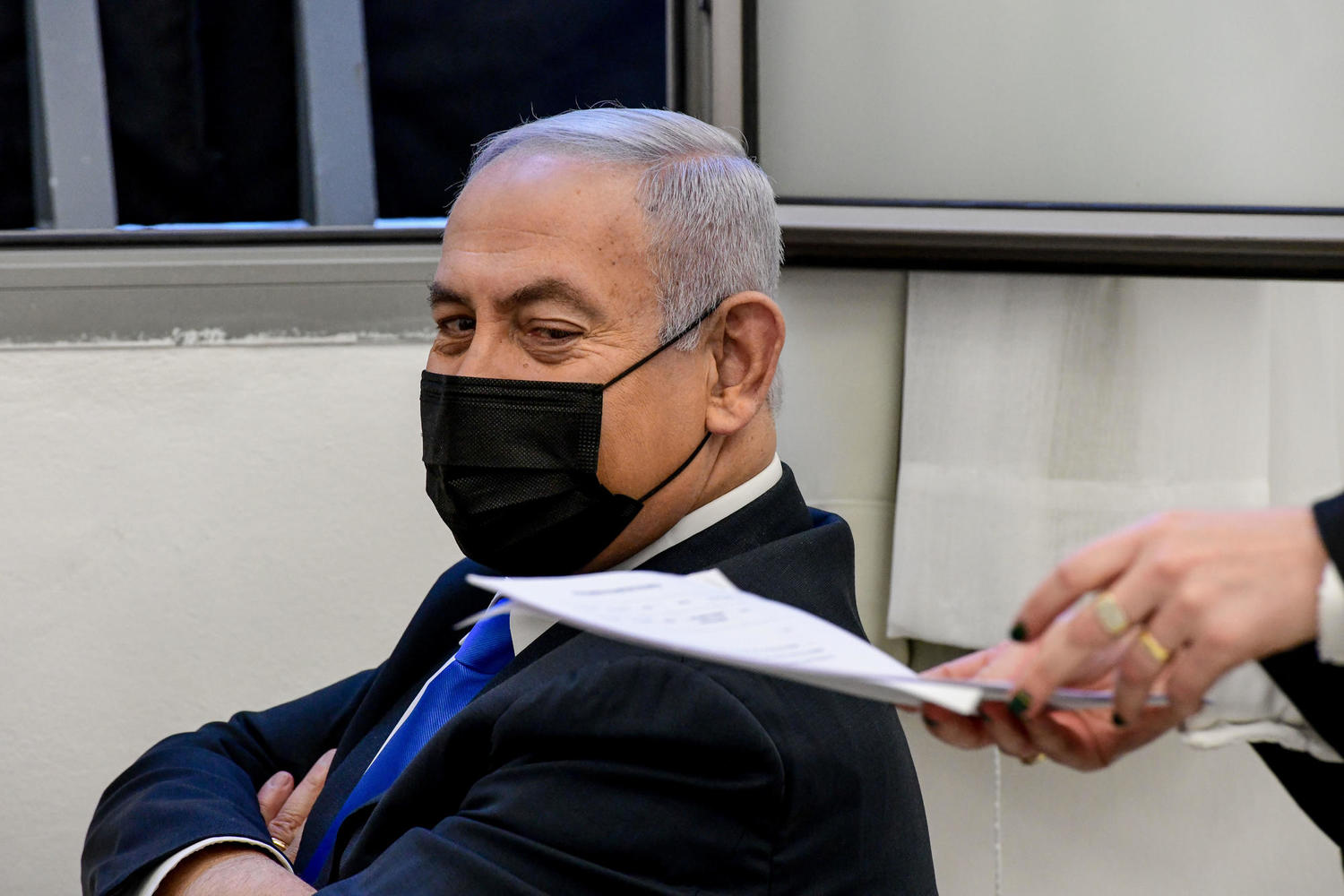 Биньямин Нетанияху в суде 8 февраля