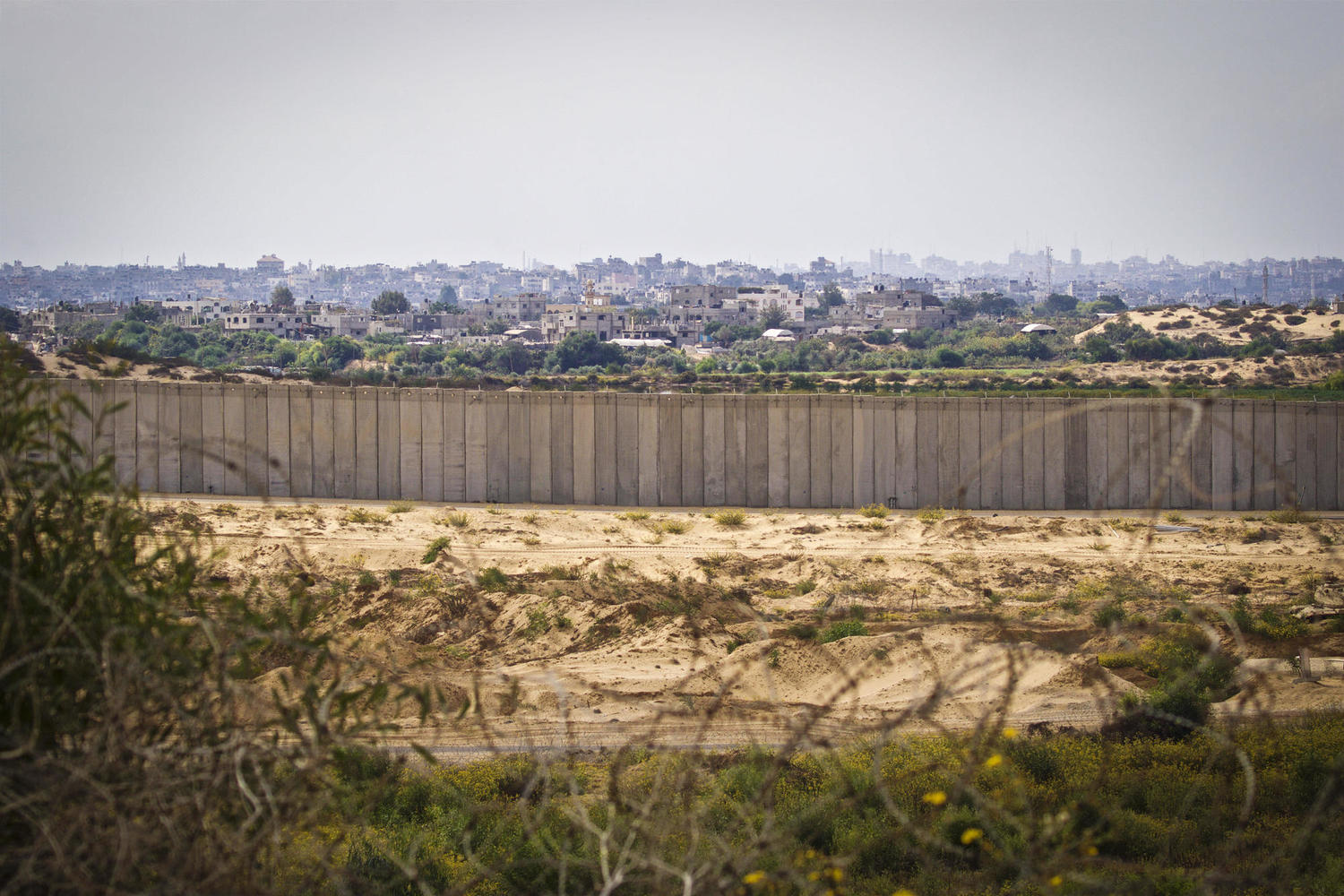 Стена на границе с Сектором Газа.