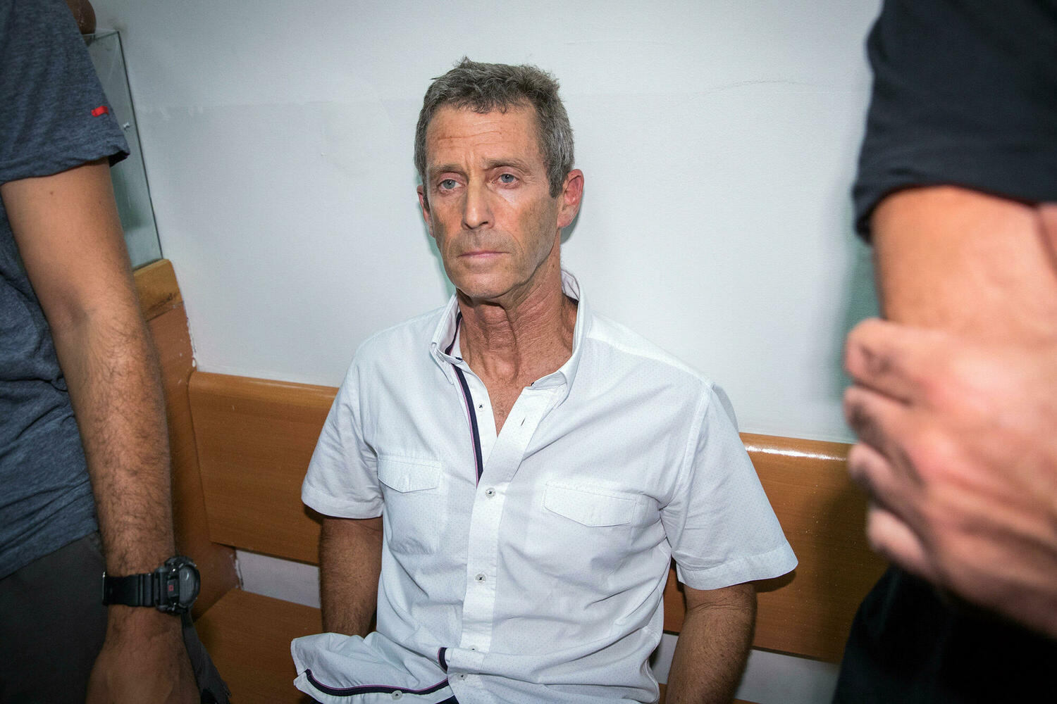 Бени Штейнмец в суде Ришон ле-Циона в 2017 г.