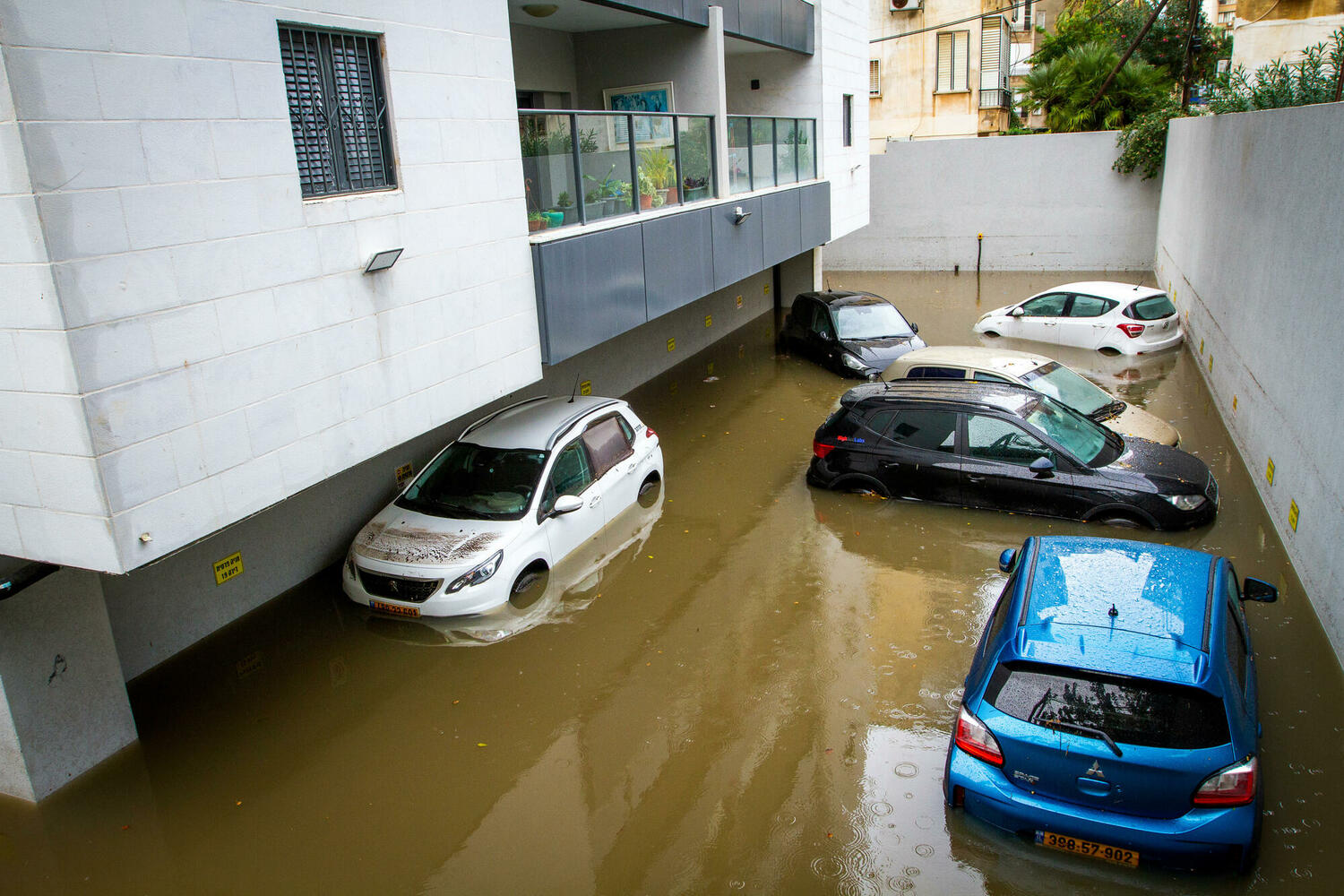 наводнение в Нетании, ноябрь 2021