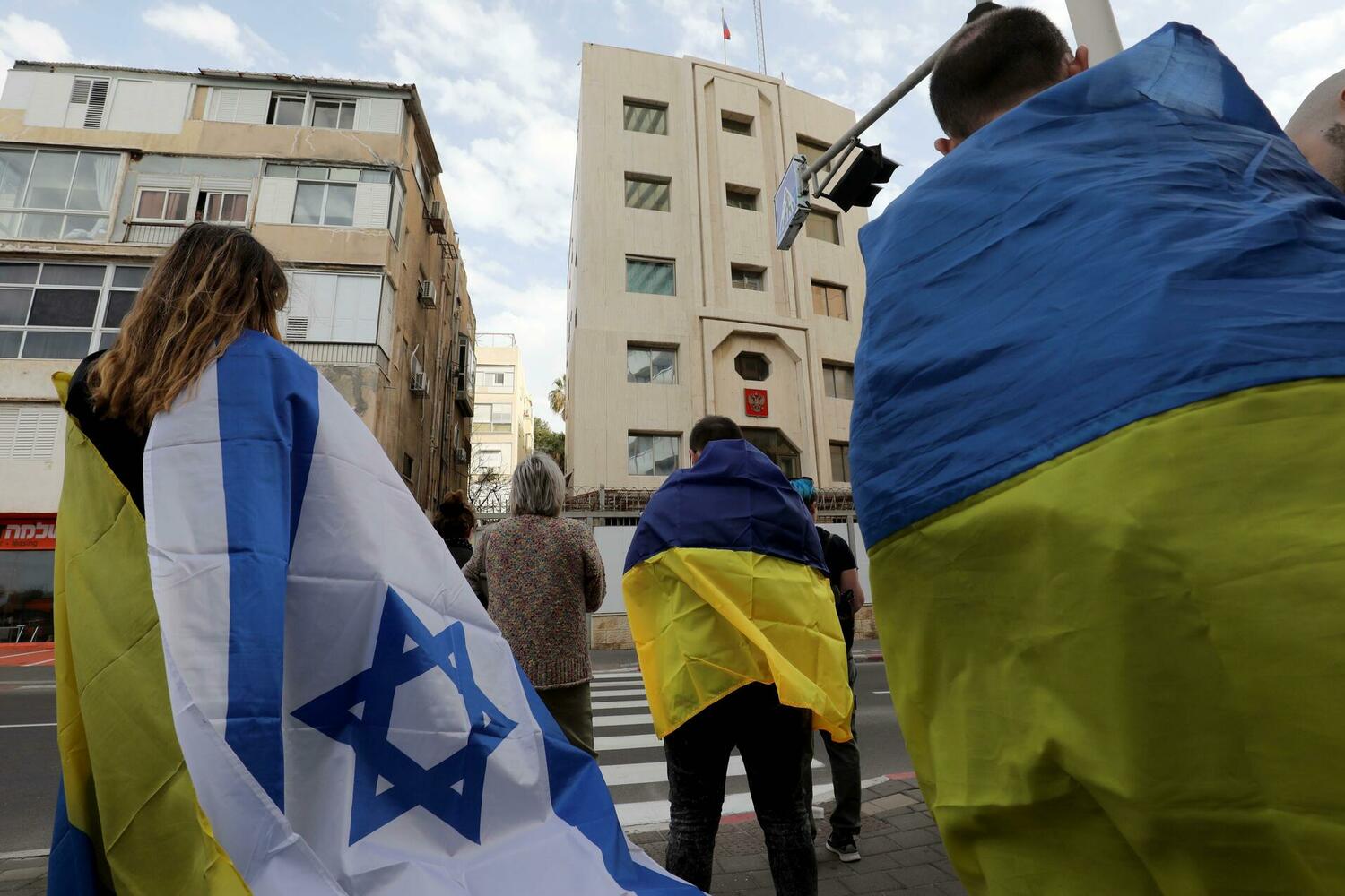 демонстрация в поддержку Украины в Израиле
