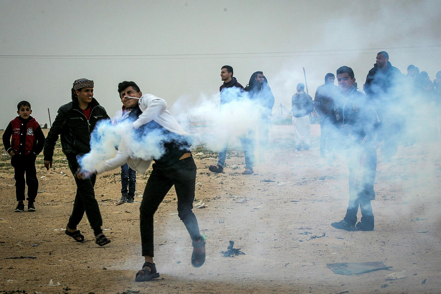 Демонстрация у границы Сектора Газа