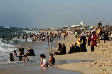пляж на юге Сектора Газа.