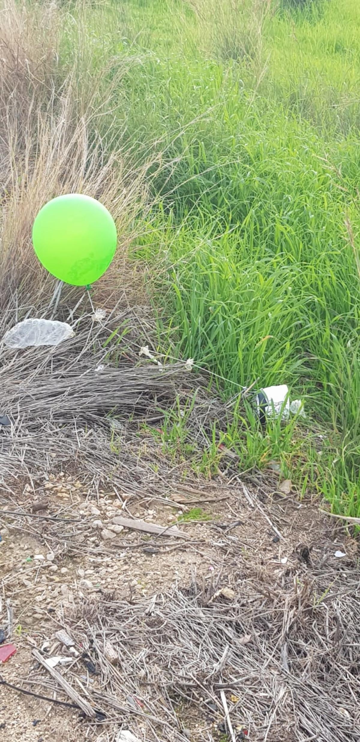 Две связки «взрывчатых шаров» обнаружены в районе Сдерота и Кирьят-Гата