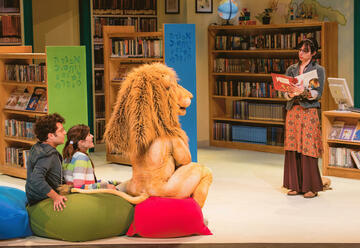 תאטרון המדיטק - הצגת ילדים מוסיקלית - אריה הספריה